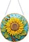 DIY Hanging Diamonds Painting Pendant Kit Sunflower, 7.4x7.4inch Gem Painting Board Art Kit Ornament, Special Crystal Diamond Craft Box Kit, Yellow